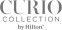 The image displays the "Curio Collection by Hilton" logo in gray text.